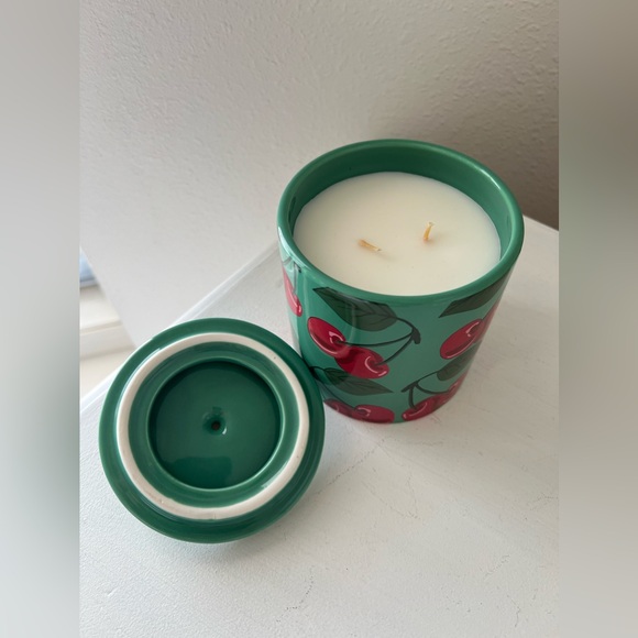 NEW Maeve by Anthropologie | Orangerie Ceramic Candle | Cherries Oh La La - Picture 4 of 8